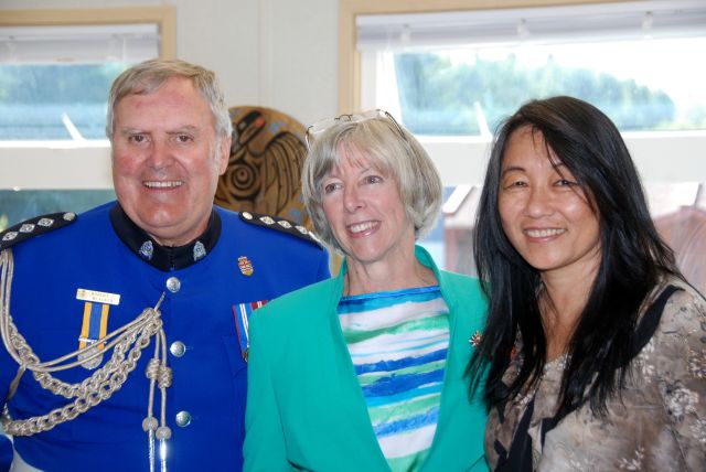Dignitaries at the opening of Fort Rupert libraru.