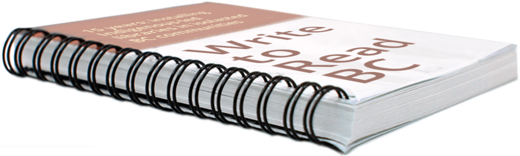 Research on the impact of Indigenous-led libraries installed together with Write to Read BC in isolated BC communities.