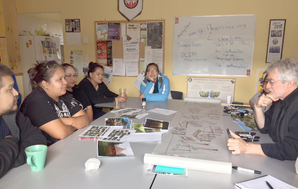 Designing the Pacheedaht outdoor learning centre.