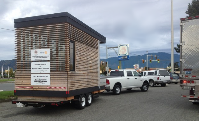 Metlakatla's 10 m² library on its way.