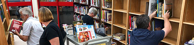 Updates and news tells you about libraries that we're designing, shelves we're moving shelves, books we're installing, and more.